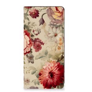 Smart Cover voor Motorola Moto G53 Bloemen