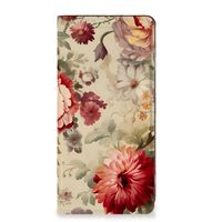 Smart Cover voor Motorola Moto G53 Bloemen - thumbnail