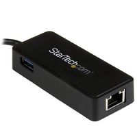 StarTech.com USB-C naar gigabit netwerkadapter met extra USB poort USB 3.1 Type-C Gen 1 (5 Gbps) - thumbnail