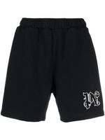 Palm Angels short de sport Hyper à motif monogrammé - Noir