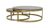 Light & Living Salontafel Milagro Set van 2 stuks - Goud - Rond