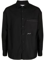 izzue chemise à ornements - Noir