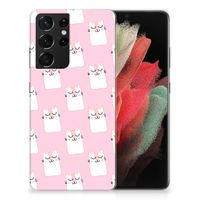 Samsung Galaxy S21 Ultra TPU Hoesje Sleeping Cats - thumbnail