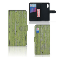 Samsung Xcover Pro Book Style Case Green Wood - thumbnail