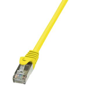 LogiLink CP1087S RJ45 Netwerkkabel, patchkabel CAT 5e F/UTP 7.50 m Geel Snagless 1 stuk(s)