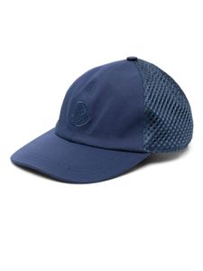 Moncler casquette à logo brodé - Bleu