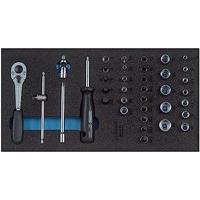 GEDORE 1500 CT1-20 Dopsleutel-assortiment 1/4 inch in check-toolmodule, 1 stuk