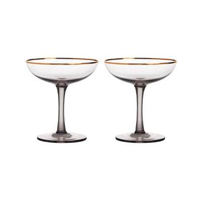&k amsterdam Smoked Champagneglas - 2 st. &k amsterdam Smoked Champagneglas - 2 st.