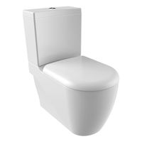 Toiletpot Staand Boss & Wessing Grande Met Bidet Onder En Muur Aansluiting Wit Boss & Wessing