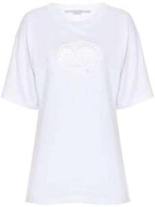 Stella McCartney t-shirt à découpes - Blanc