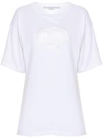 Stella McCartney t-shirt à découpes - Blanc