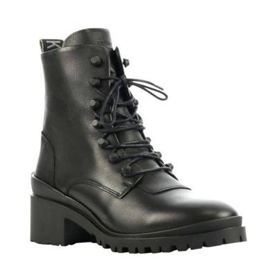 Nubikk Jane Cone leren veterboots zwart