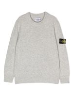 Stone Island Junior pull à col rond - Gris