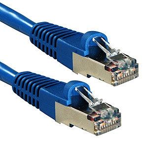 LINDY 47148 RJ45 Netwerkkabel, patchkabel CAT 6A S/FTP 1.50 m Blauw Snagless 1 stuk(s)