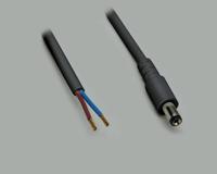 BKL Electronic Laagspannings-aansluitkabel Laagspanningsstekker - Open kabeleinde 5.5 mm 2.5 mm 2.00 m 1 stuk(s)