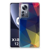 Xiaomi 12 Pro TPU Hoesje Polygon Dark - thumbnail