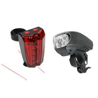 Benson Fietsverlichting set - voor/achterlicht fiets - LED en Laser