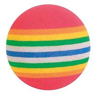 Trixie set regenboogballen schuimstof 4x4x4 cm 4x4 st