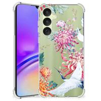 Samsung Galaxy A35 Case Anti-shock Bird Flowers - thumbnail