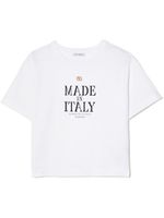 Dolce & Gabbana Kids t-shirt Made in Italy à plaque logo - Blanc