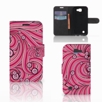 LG K4 Hoesje Swirl Pink