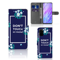 Samsung Galaxy S20 Plus Portemonnee Hoesje Flowers Blue DTMP - thumbnail