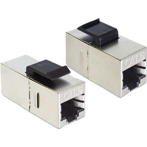 Keystone Mod RJ45 female > RJ45 female Cat.6 comp. Keystone module