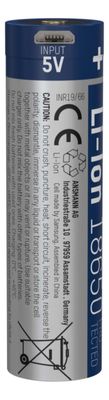 Ansmann 1307-0002 huishoudelijke batterij Oplaadbare batterij 18650 Lithium-Ion (Li-Ion)