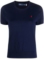 Polo Ralph Lauren t-shirt en maille à logo brodé - Bleu - thumbnail