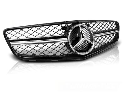 Tuning-Tec Grill MERCEDES W204 07-14 C63 STIJL GLANZEND ZWART- CHROOM