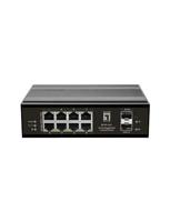 LevelOne IGP-1031 Netwerkschakelaar Gigabit Ethernet (10/100/1000) Power Over Ethernet (PoE)/ 10Port Gigabit PoE DIN-rail, -40 °C tot 75 °C/zwart