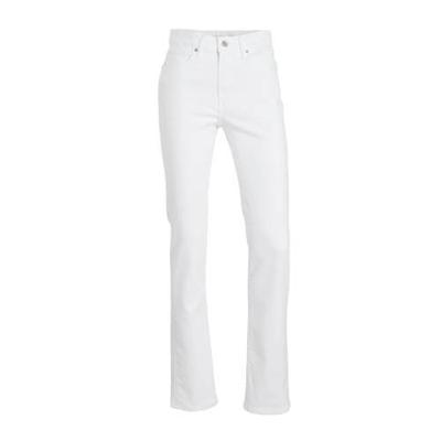 Levi's 724 high waist straight fit jeans western white