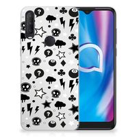 Silicone Back Case Alcatel 1S (2020) Silver Punk - thumbnail