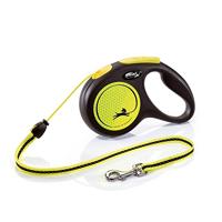 Flexi - Oprolkoord - 5 meter tot 20 kg - neon geel