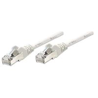 Intellinet Netwerk Patchkabel, Cat5e, 0,25 m, CCA, U/UTP, PVC, Vergulde Contacten, Snagless Cat5e, SF/UTP, CCA 2 m Grijs