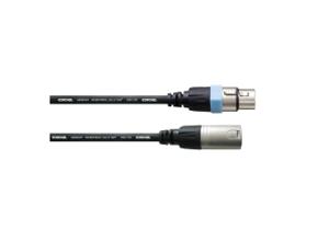 Cordial CCM 1 FM XLR Verbindingskabel [1x XLR-bus - 1x XLR-stekker] 1.00 m Zwart