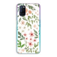 Botanical sweet flower heaven: Oppo A52 Transparant Hoesje