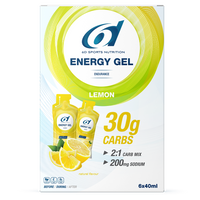 6d Sports Nutrition Energy Gel Lemon 6x40ml