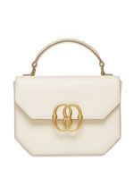 Bally mini sac en cuir à plaque logo - Blanc - thumbnail