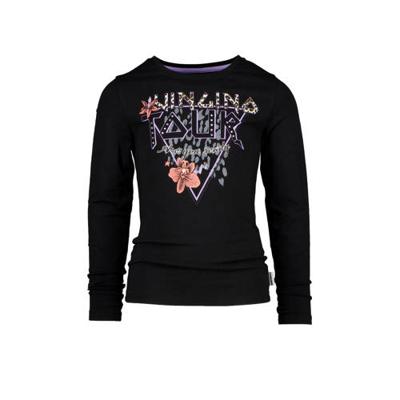 Vingino longsleeve Jolande met printopdruk zwart