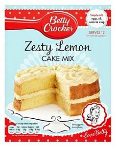 Betty Crocker Betty Crocker - Zesty Lemon Cake Mix 425 Gram ( UK )