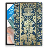 Samsung Galaxy Tab A8 2021/2022 Siliconen Hoesje Beige Flowers - thumbnail