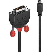 LINDY Micro HDMI naar DVI-D Single Link Kabel Black Line 3m