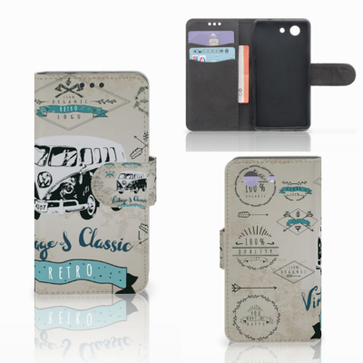 Sony Xperia Z3 Compact Telefoonhoesje met foto Retro VW Bus Sony Xperia Z3 Compact Telefoonhoesje met foto Retro VW Bus