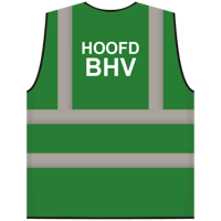 RWS veiligheidsvest hoofd BHV groen - RWS veiligheidsvest hoofd BHV groen