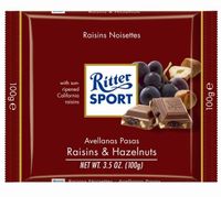 Ritter Sport Ritter Sport Raisins & Hazelnuts 100 Gram - thumbnail