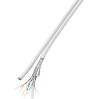 TRU COMPONENTS Duplex-Netwerkkabel CAT 6 SF/UTP 8 x 2 x 0.196 mm² Wit 50 m