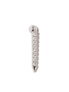 MARIA TASH boucle d'oreille Eternity Bar en or blanc 18ct ornée de diamants - Argent