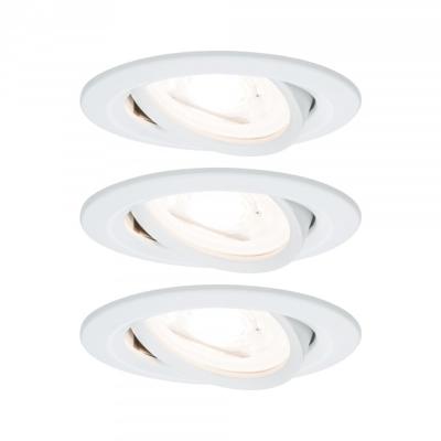 Paulmann 93467 Inbouwlamp Set van 3 stuks LED GU10 19.5 W Wit (mat)