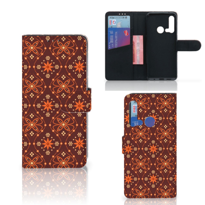 Huawei P20 Lite (2019) Telefoon Hoesje Batik Brown